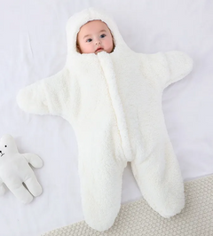 Cozy Starfish Plush Baby Jumpsuit