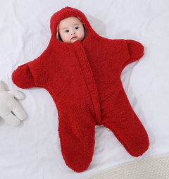 Cozy Starfish Plush Baby Jumpsuit