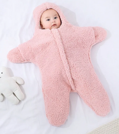Cozy Starfish Plush Baby Jumpsuit