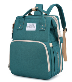 All-in-One Convertible Diaper Bag Backpack with Integrated Sleep Pod