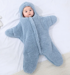 Cozy Starfish Plush Baby Jumpsuit