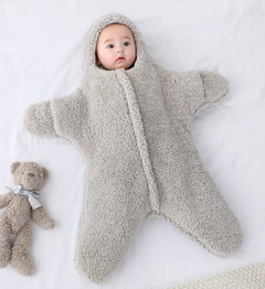 Cozy Starfish Plush Baby Jumpsuit