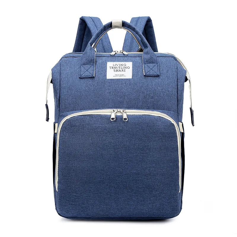 All-in-One Convertible Diaper Bag Backpack with Integrated Sleep Pod
