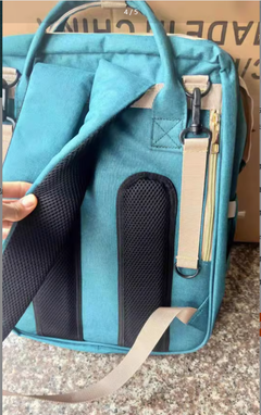All-in-One Convertible Diaper Bag Backpack with Integrated Sleep Pod